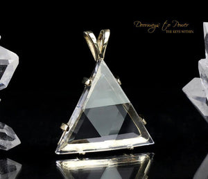 Satyaloka Azeztulite Vogel Crystal Pendant