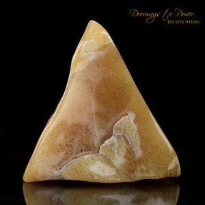 Satyaloka Yellow Triangle Azeztulite Altar Stone Azozeo Activated