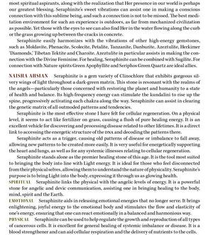 Seraphinite Metaphysical Properties