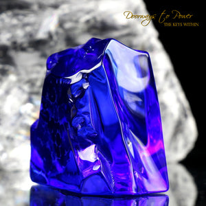 Siberian Blue Quartz Crystal Altar Stone