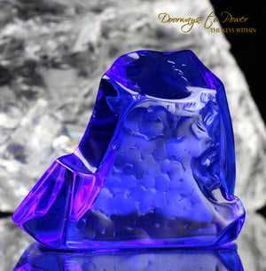 Siberian Blue Quartz Crystal Altar Stone