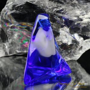 Siberian Blue Quartz Crystal Altar Stone
