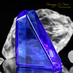 Siberian Blue Quartz Crystal Altar Stone