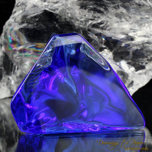 Siberian Blue Quartz Crystal Altar Stone