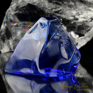 Siberian Blue Quartz Crystal Altar Stone