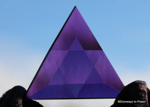 Siberian Purple Quartz Star of David Altar Stone