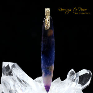 Sugilite Light Language Crystal Pendant™ 14k