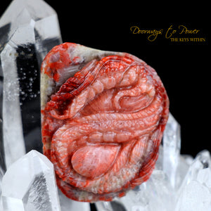 Sunstone Crystal Dragon Carving Talisman 'Pure Manifestation'