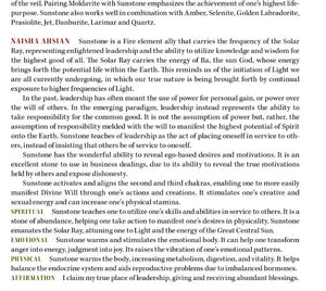 Sunstone Metaphysical Properties