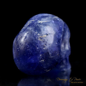 Tanzanite Skull Crystal Carving Talisman