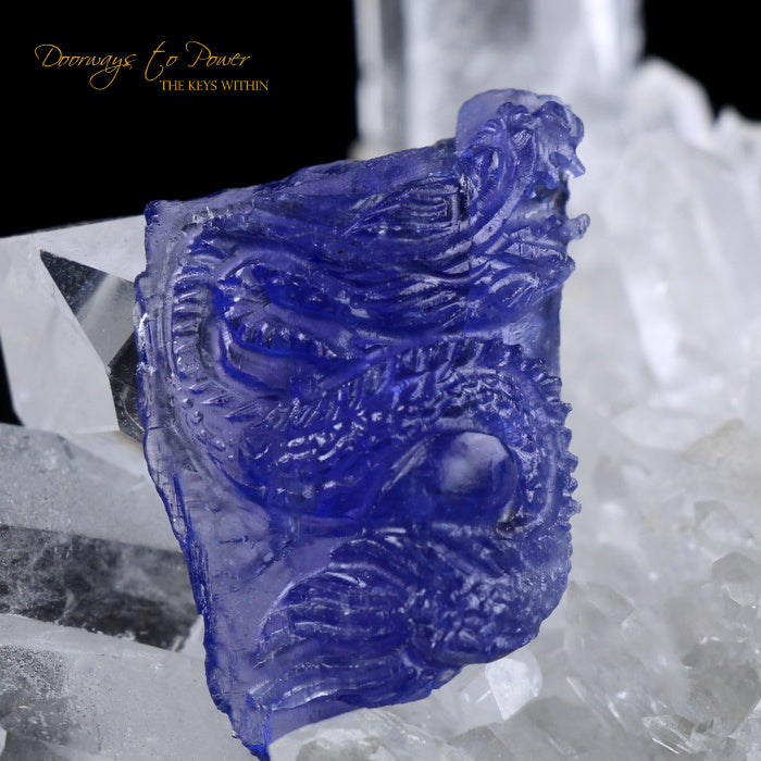 Tanzanite Dragon Crystal Carving