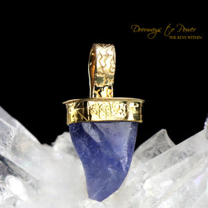 Tanzanite Light Language Crystal Pendant ™ 14k