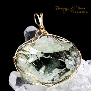 Terra Olive Earth Shaman Andara Pendant 'One Who Sees in the Dark'