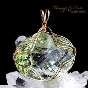 Terra Olive Earth Shaman Andara Pendant 'One Who Sees in the Dark'