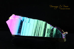 Titanium Aura Quartz DT Master Record Keeper Crystal 'Frequency Shifter'