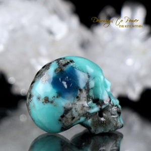 Turquoise Crystal Skull Carving