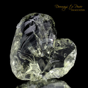 Celestial Gold Monatomic Andara Heart Crystal 'Light of Heaven'
