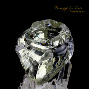 Celestial Gold Monatomic Andara Heart Crystal 'Light of Heaven'