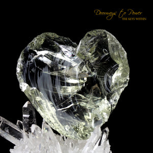 Celestial Gold Monatomic Andara Heart Crystal 'Light of Heaven'
