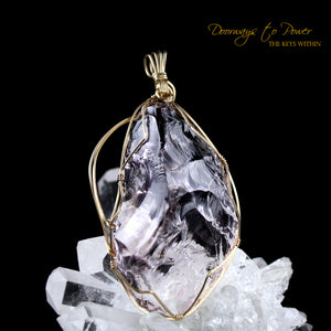 VENUSIAN PINK Andara Crystal Pendant 14k 'Soul Star Love'