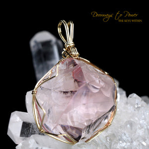 VENUSIAN PINK Andara Crystal Pendant 14k 'Soul Star Love'