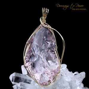 VENUSIAN PINK Andara Crystal Pendant 14k 'Soul Star Love'