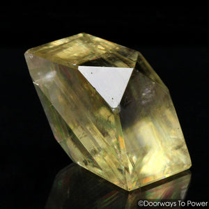 Golden Optical Calcite Crystal India 'Multilevel Awareness'