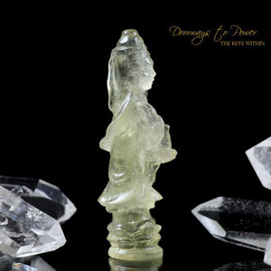Libyan Desert Glass Kwan Yin Crystal