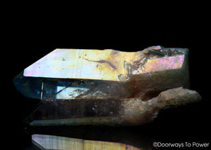 Aqua Aura Quartz Master Record Keeper Tantric Twin Crystal