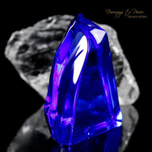 Siberian Blue Quartz Crystal Altar Stone