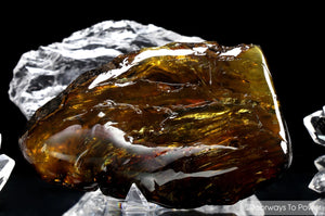 Sumatra Blue Amber Polished Specimen