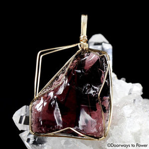 Power of Kings Andara 14k Gold Crystal Pendant