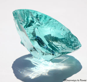 XL Aqua Serenity Monatomic Andara Temple Crystal 'Atlantean Hologram'