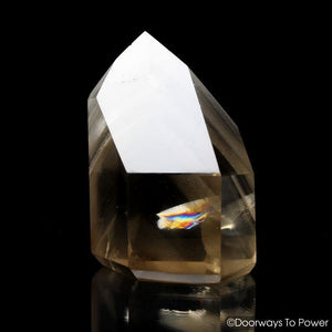 Golden Lemurian Phantom Manifestation Quartz Crystal