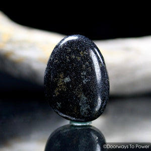 Midnight Lemurian Jade Crystal Tumbled & Polished