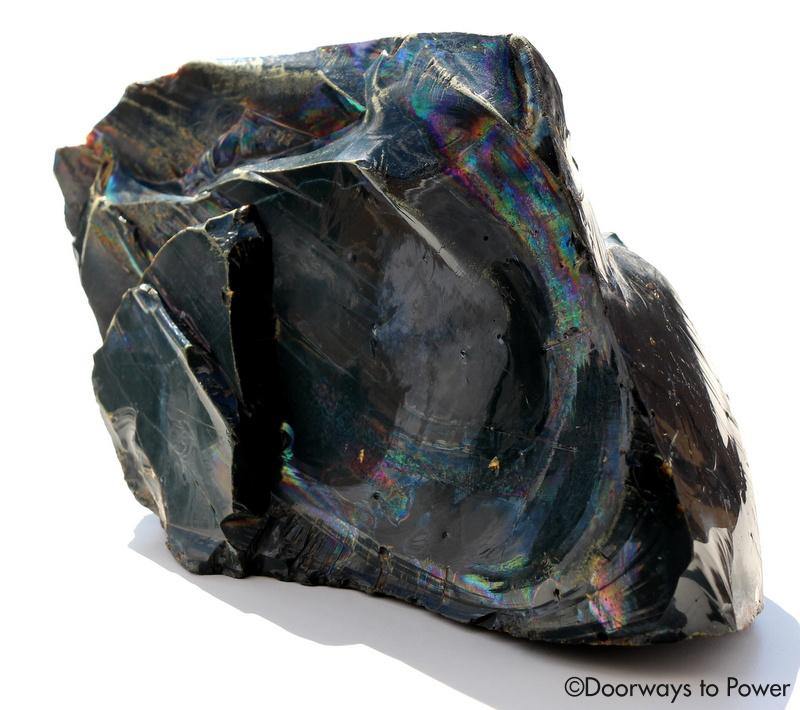Rare XL Iridium Black Andara Temple Crystal 'Master of the Mysteries'