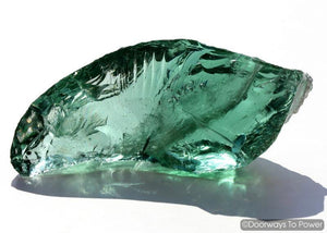 Ethereal Mint Monatomic Andara Crystal Sculpture 'ANAHATA