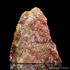 Himalaya Red Gold Azeztulite Crystal Altar Stone Large