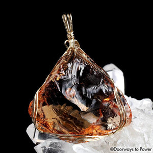 Celestial Heart Andara Pendant 14k 'Rainbow Body' GNIVLOVE PEEK