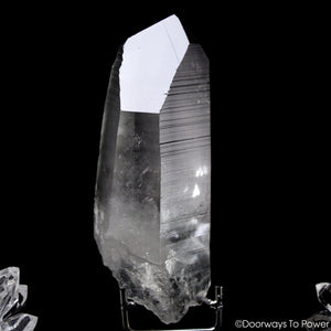 Black Phantom Lemurian Record Keeper Quartz DOW Crystal