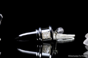 Black Tourmaline & Herkimer Diamonds Pendulum