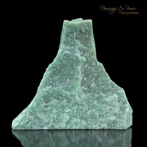 Green Azeztulite Quartz Crystal Altar Stone