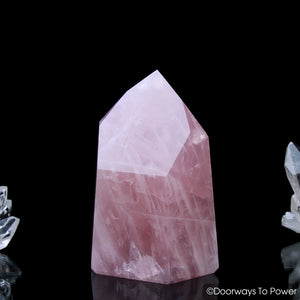 John of God Crystal Rose Quartz Temple Heart Master Dow Casa Crystal Point