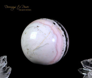 Pink Mangano Calcite Crystal Sphere