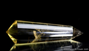 John of God Citrine 24 Sided Vogel Crystal 'Abundance' Healing Wand | Rare