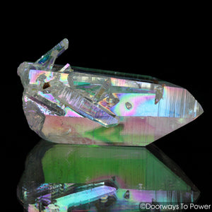 Angel Aura Colombian Lemurian Quartz Crystal 'Cherubim'