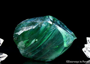Luminescent Pleiadian Green Monatomic Andara Crystal