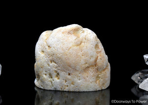 Honey Cream Azeztulite Crystal Altar Stone Azozeo Activated