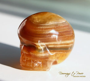 Yellow Fluorite Magical Child Crystal Skull
