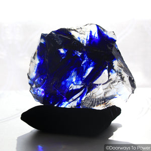 Tanzanite Fire & Elestial Starlight Monatomic Andara Crystal 'ARCTURIAN STAR-SHIP' 5D